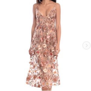 NWT For Love & Lemons Botanical Midi Dress
